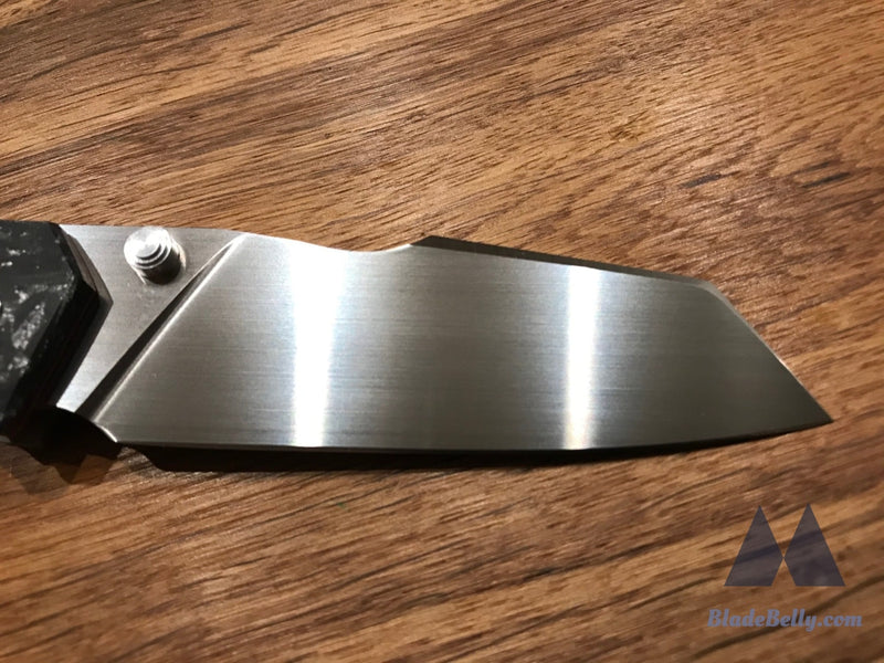 Jason Guthrie Scout (Left Handed) - Wharncliffe Silver Shred Carbon Fiber