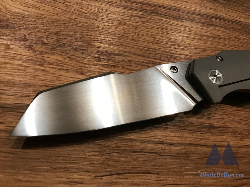 Jason Guthrie Scout (Left Handed) - Wharncliffe Silver Shred Carbon Fiber