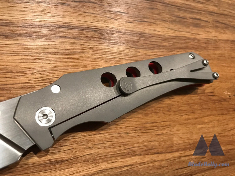 Jason Guthrie Scout (Left Handed) - Wharncliffe Silver Shred Carbon Fiber