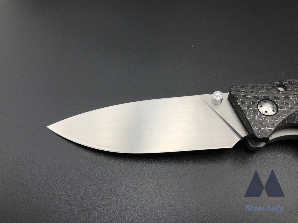 Jason Guthrie Scout - Satin Drop Point And Lightning Strike Carbon Fiber