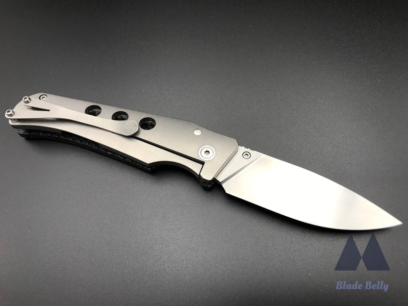 Jason Guthrie Scout - Satin Drop Point And Lightning Strike Carbon Fiber