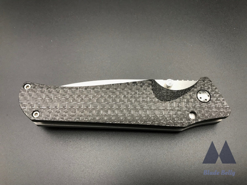 Jason Guthrie Scout - Satin Drop Point And Lightning Strike Carbon Fiber