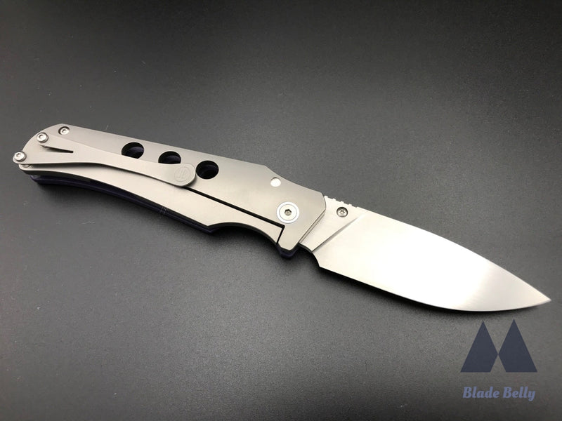 Jason Guthrie Scout - Satin Drop Point And Purple G10