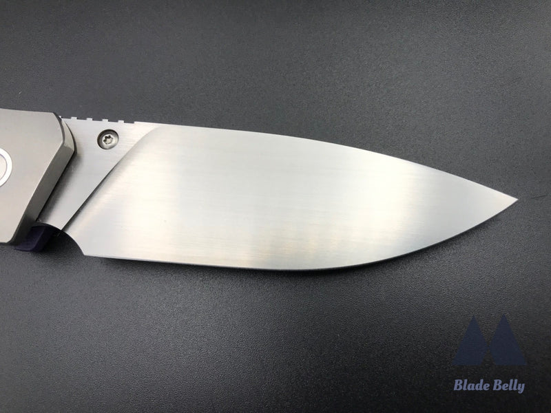 Jason Guthrie Scout - Satin Drop Point And Purple G10