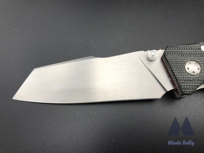 Jason Guthrie Scout - Satin Wharncliffe Green Micarta Handles