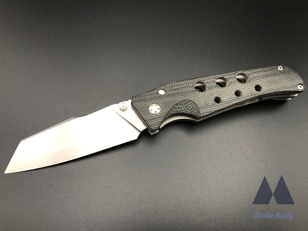 Jason Guthrie Scout - Satin Wharncliffe Green Micarta Handles