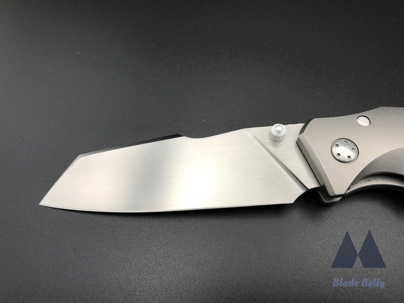 Jason Guthrie Scout - Satin Wharncliffe W/ Titanium Handles