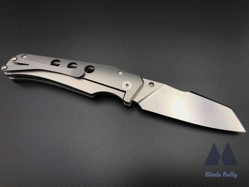 Jason Guthrie Scout - Satin Wharncliffe W/ Titanium Handles