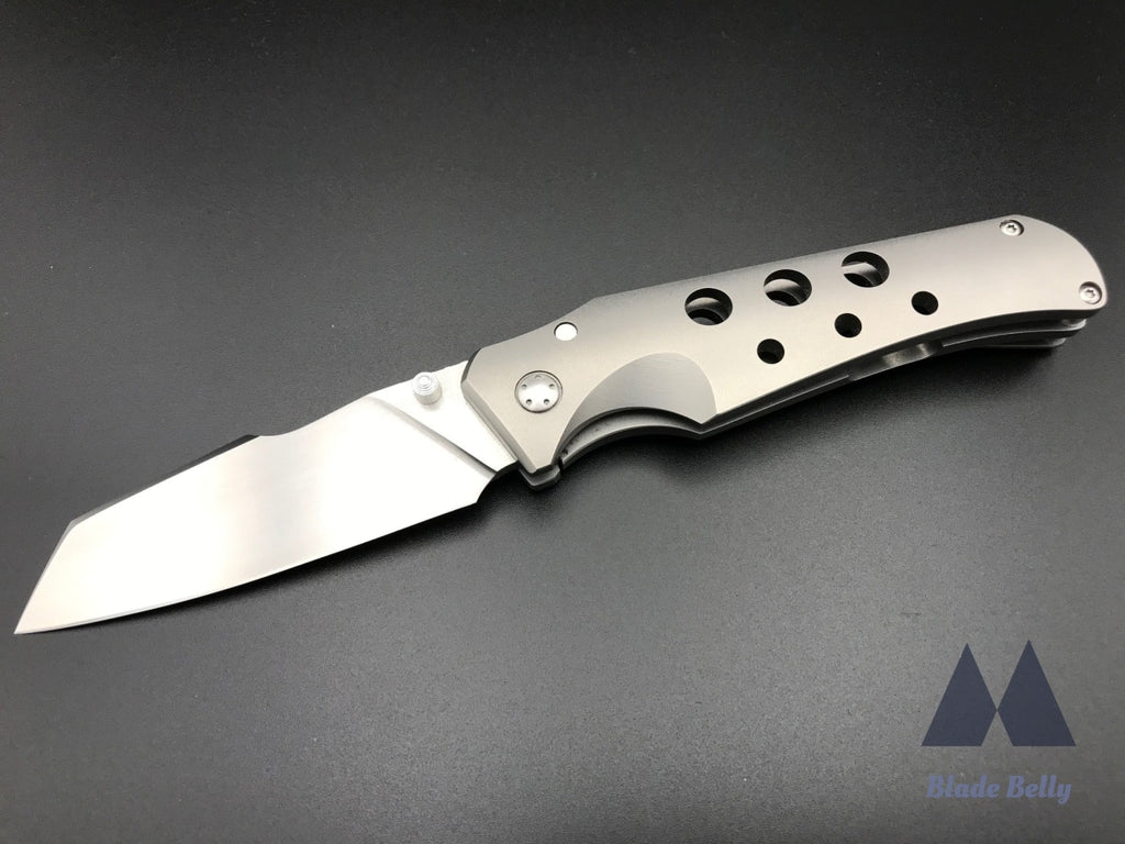 Jason Guthrie Scout - Satin Wharncliffe W/ Titanium Handles