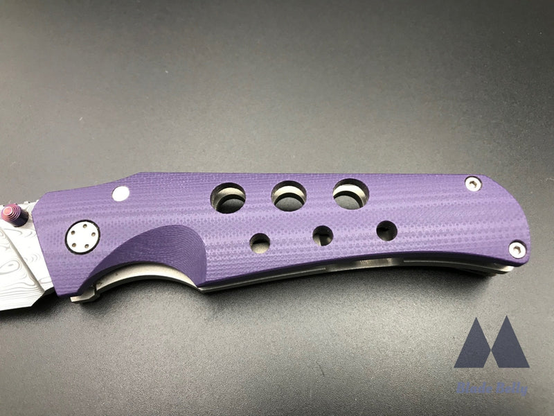 Jg Scout - Damasteel Wharncliffe And Purple G10