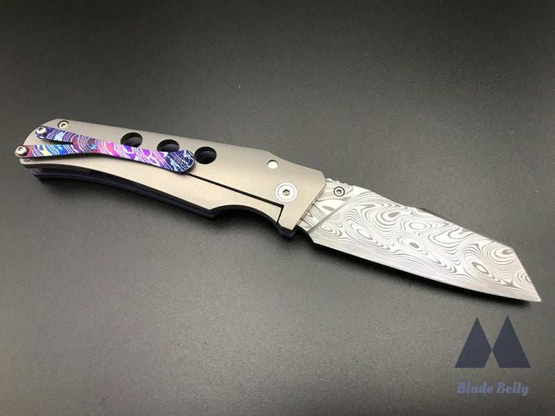 Jg Scout - Damasteel Wharncliffe And Purple G10