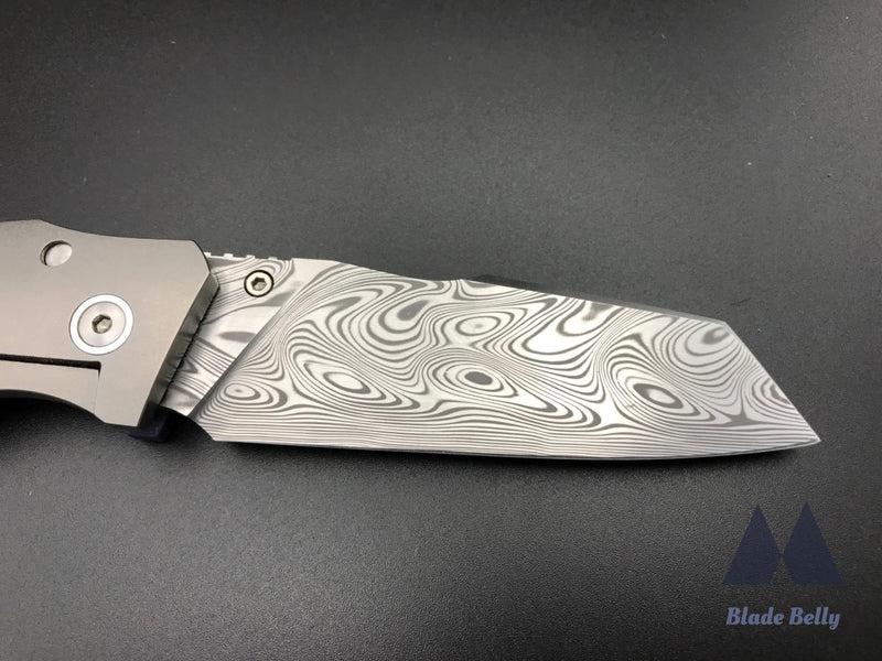 Jg Scout - Damasteel Wharncliffe And Purple G10