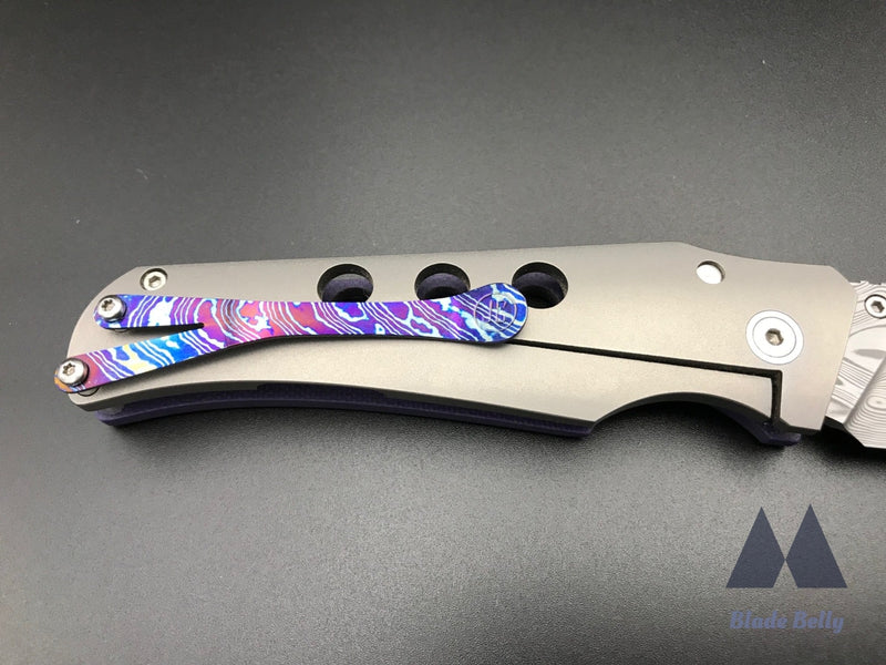 Jg Scout - Damasteel Wharncliffe And Purple G10