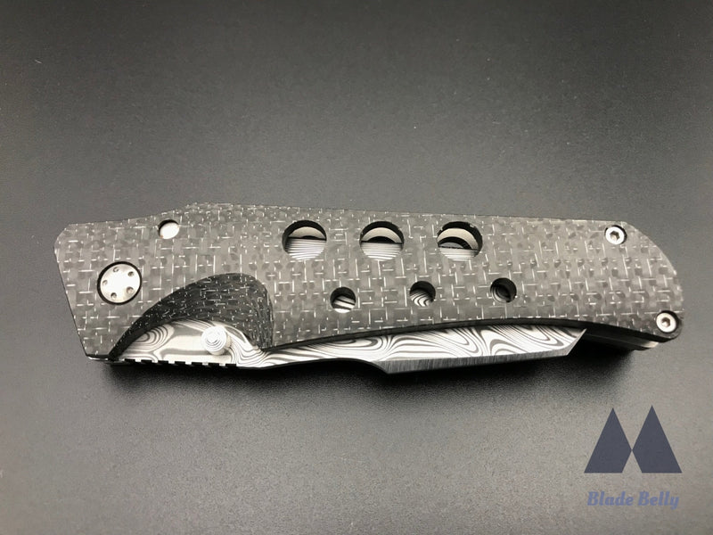 Jg Scout - Damasteel Wharncliffe And Silver Lightning Strike Carbon