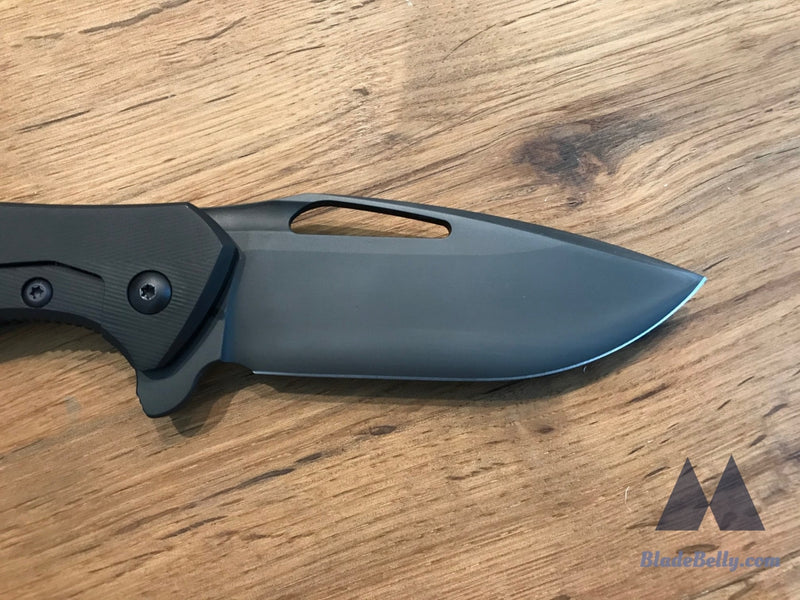 Koenig Arius - Blackout Cts-204P Dlc Blade With Marbled Carbon Fiber And Lightening Pockets