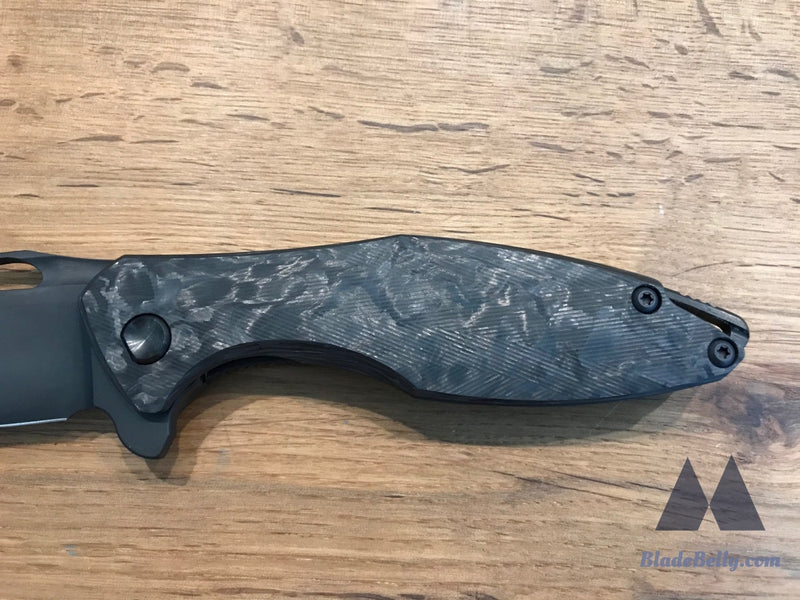 Koenig Arius - Blackout Cts-204P Dlc Blade With Marbled Carbon Fiber And Lightening Pockets