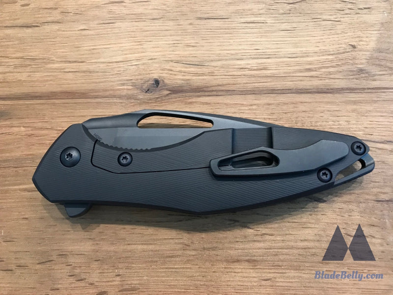 Koenig Arius - Blackout Cts-204P Dlc Blade With Marbled Carbon Fiber And Lightening Pockets