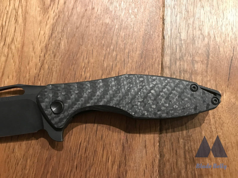 Koenig Arius Blackout - Dlc Drop Point Carbon Fiber Handles And Hardware