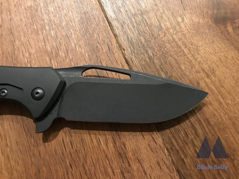 Koenig Arius Blackout - Dlc Drop Point Carbon Fiber Handles And Hardware