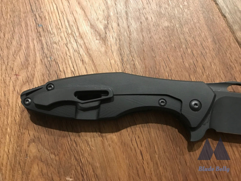 Koenig Arius Blackout - Dlc Drop Point Carbon Fiber Handles And Hardware