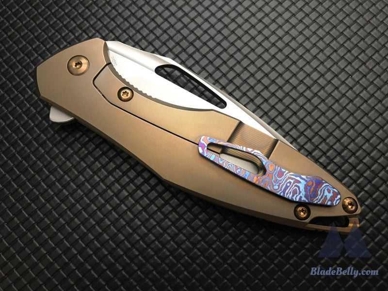 Koenig Arius - Burnished Blade Timascus Clip