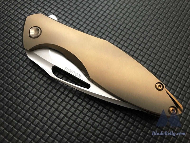 Koenig Arius - Burnished Blade Timascus Clip