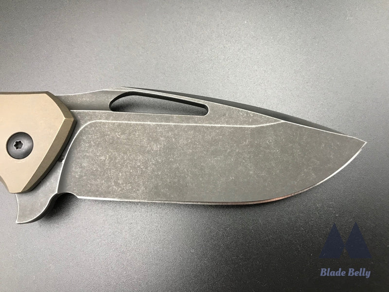 Koenig Arius - Distressed Dlc Drop Point And Bronze Handles