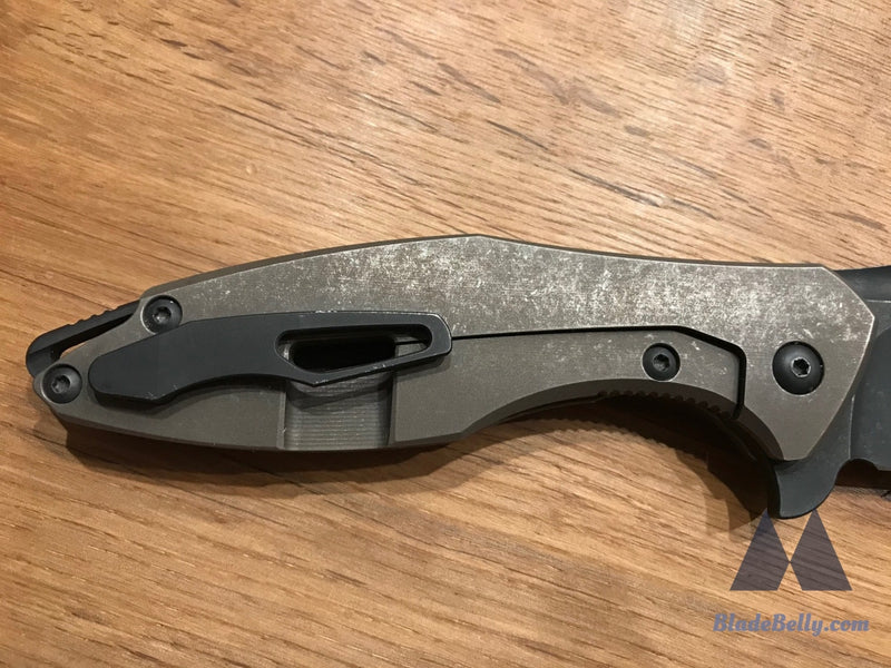 Koenig Arius - Distressed Dlc Drop Point With Bronze Handle