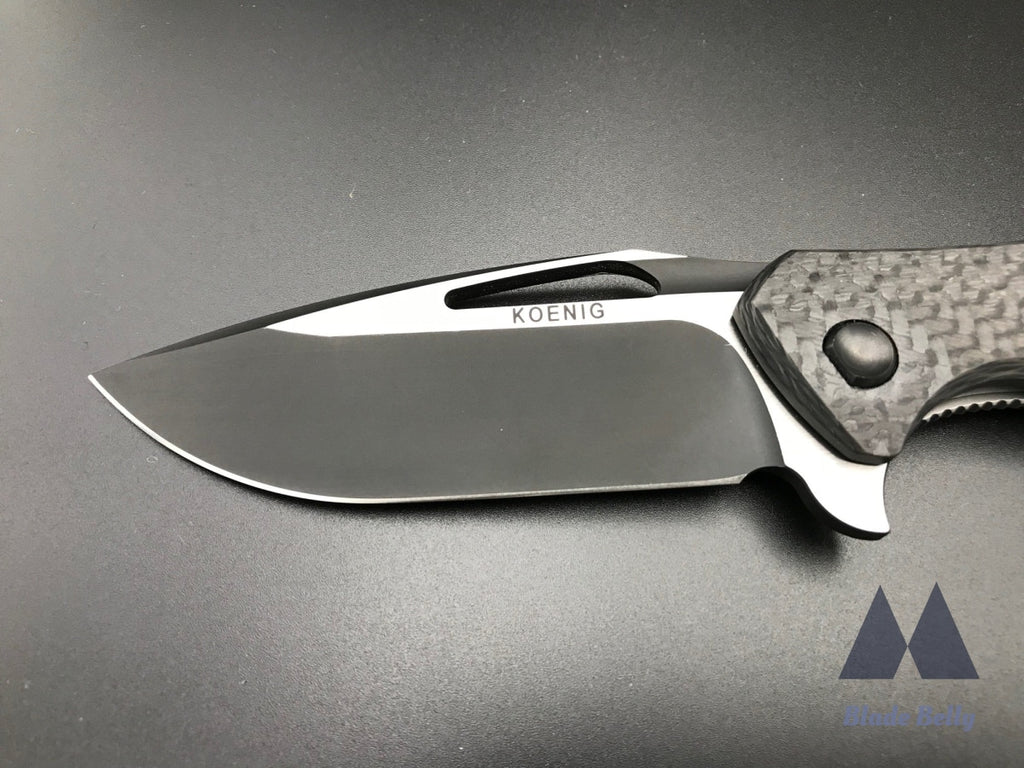 Koenig Arius - Dlc Blade & Satin Flats W/ Carbon Fiber Handle