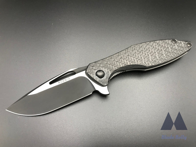 Koenig Arius - Dlc Blade & Satin Flats W/ Carbon Fiber Handle