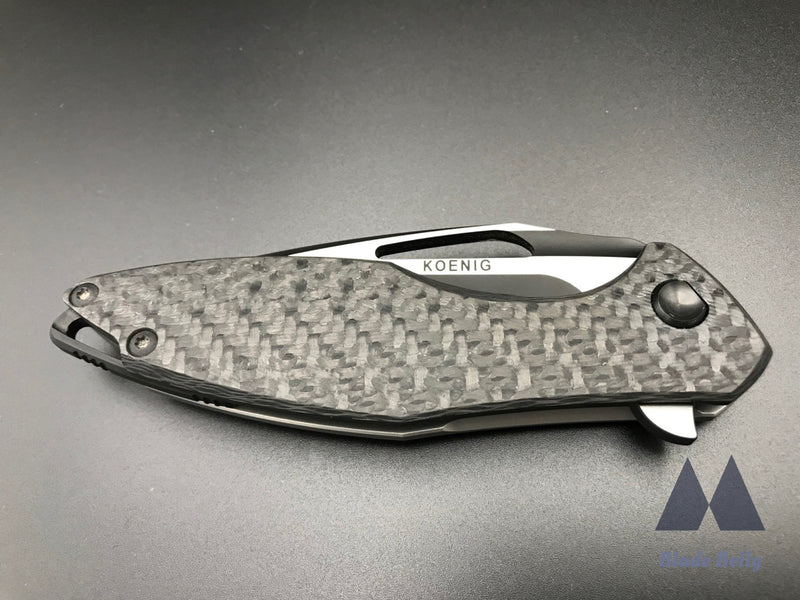 Koenig Arius - Dlc Blade & Satin Flats W/ Carbon Fiber Handle