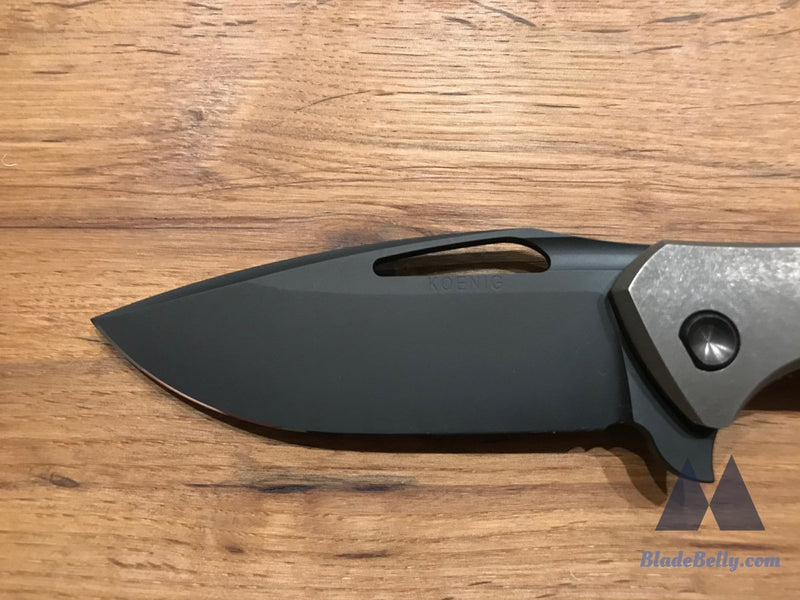 Koenig Arius - Dlc Drop Point Stonewashed Bronze Handles And Hardware