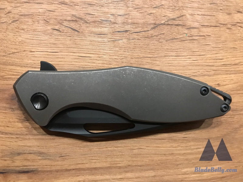 Koenig Arius - Dlc Drop Point Stonewashed Bronze Handles And Hardware