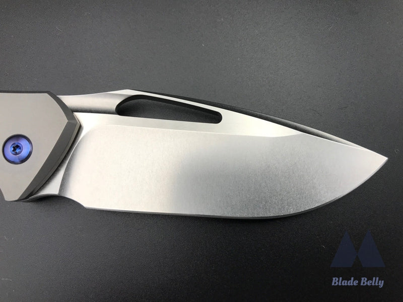 Koenig Arius - Flipper Delete Burnished Drop Point And Carbon Fiber