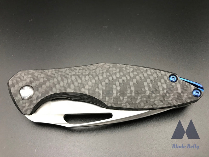 Koenig Arius - Flipper Delete Burnished Drop Point And Carbon Fiber