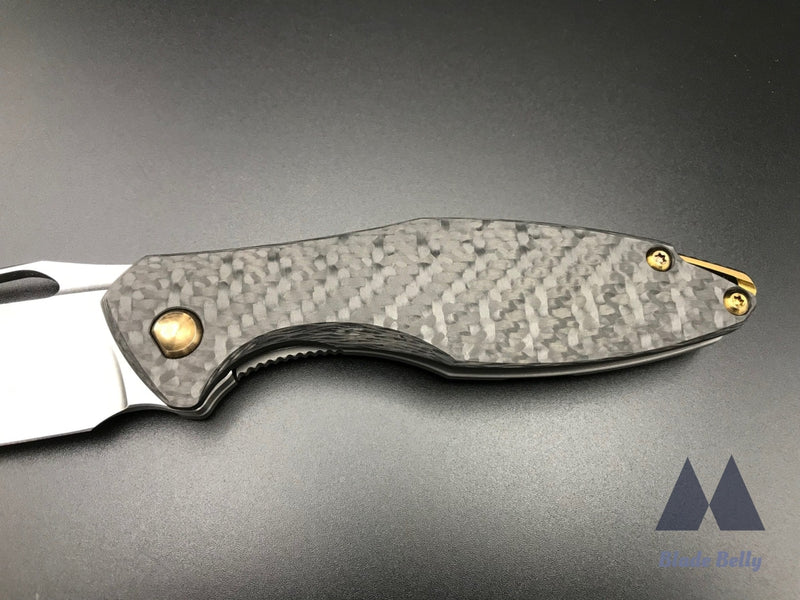 Koenig Arius - Flipper Delete Hand Rub Drop Point And Carbon Fiber (Blade 2019)