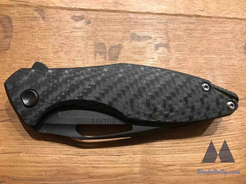 Koenig Arius Flipper Delete - Satin Flats Carbon Fiber Lightening Pockets