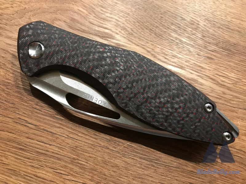 Koenig Arius - Flipper Delete Satin Flats Red Carbon Fiber