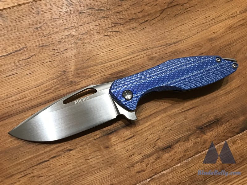 Koenig Arius - Hand Rub Blue Twill Carbon Fiber With Lightening Pockets