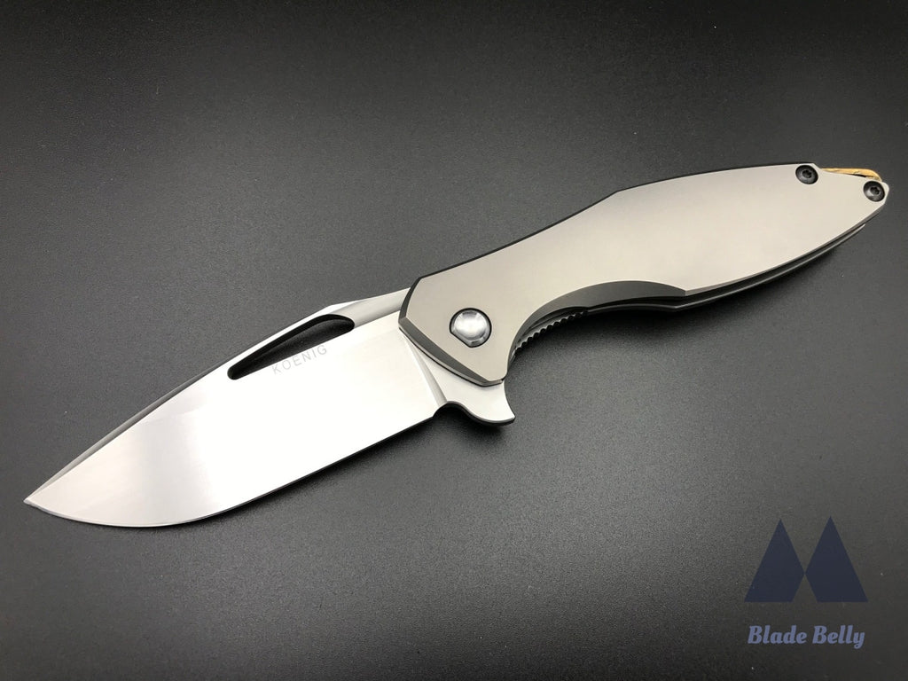 Koenig Arius - Hand Rubbed Blade W/ Ti Handle