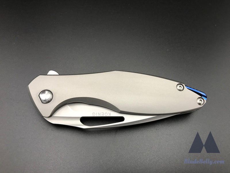 Koenig Arius - M390 Stonewashed With Smooth Ti And Lightening Pockets