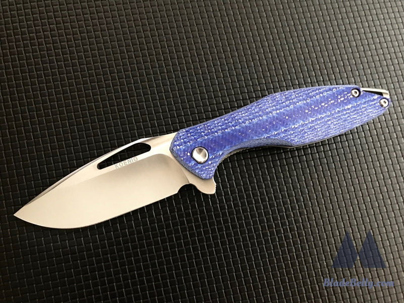 Koenig Arius - Satin Flats Blue Twill Carbon Fiber