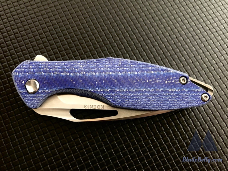 Koenig Arius - Satin Flats Blue Twill Carbon Fiber