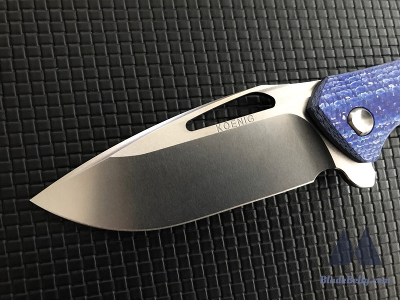 Koenig Arius - Satin Flats Blue Twill Carbon Fiber