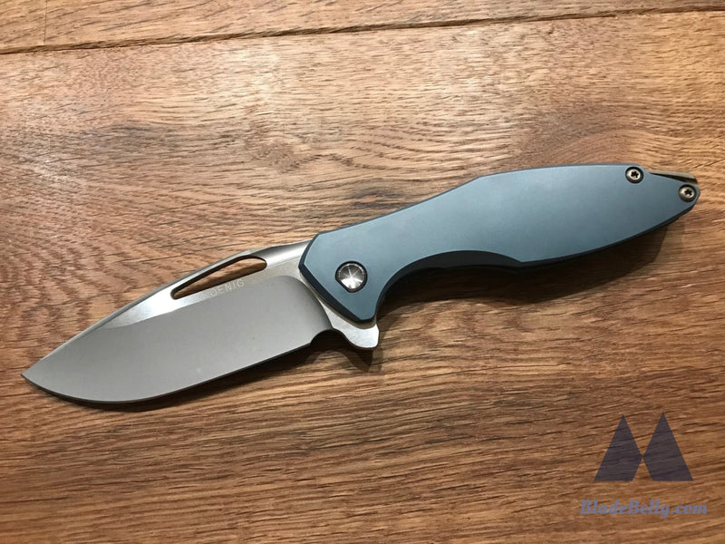 Koenig Arius - Satin Flats Matte Blue Scales Lightening Pockets