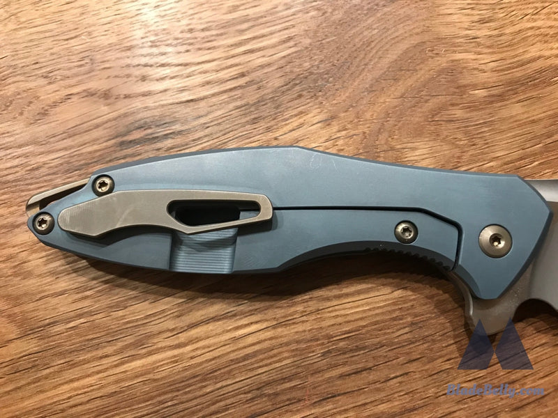 Koenig Arius - Satin Flats Matte Blue Scales Lightening Pockets