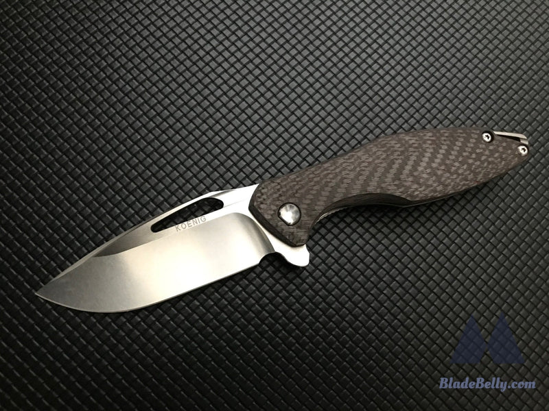 Koenig Arius - Satin Flats Red Textured Carbon Fiber