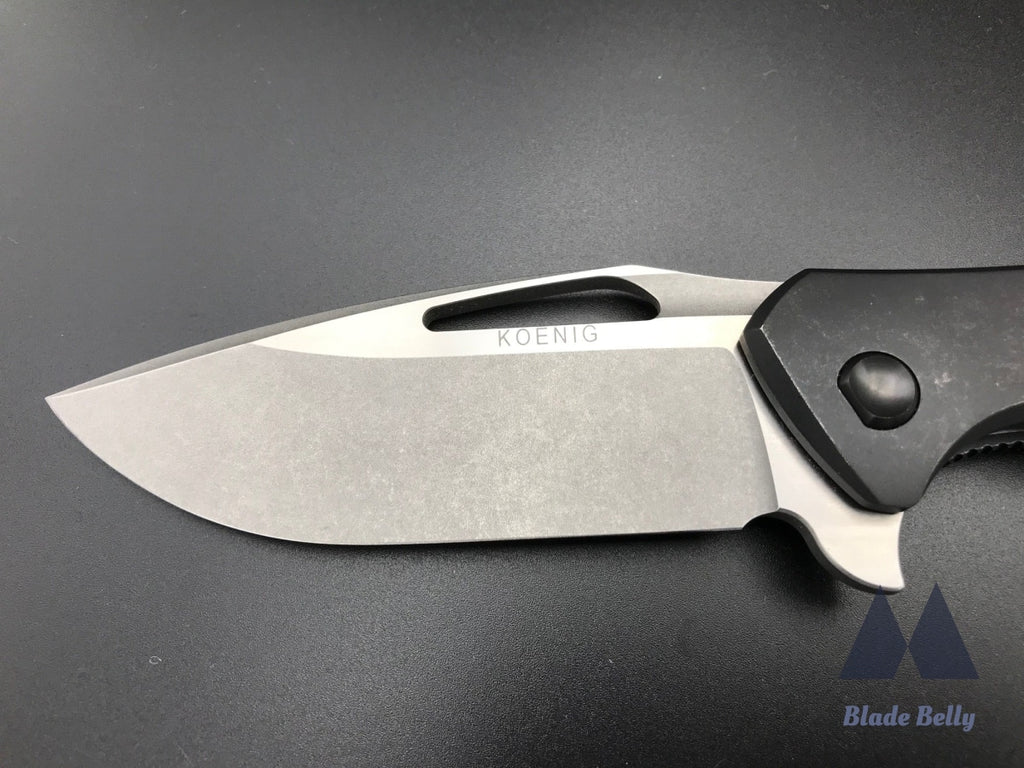 Koenig Arius - Stonewashed Blade W/ Satin Flats And Distressed Dlc Handle