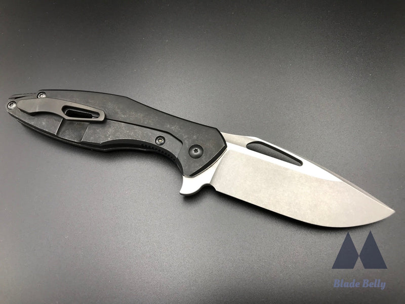 Koenig Arius - Stonewashed Blade W/ Satin Flats And Distressed Dlc Handle