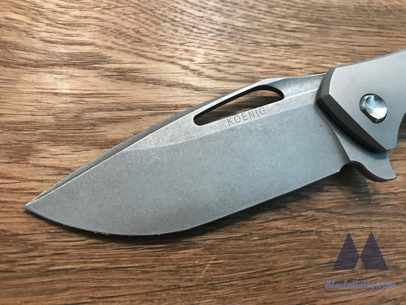 Koenig Arius - Stonewashed Contoured Titanium Lightening Pockets